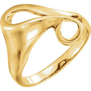 14K Yellow Freeform Ring