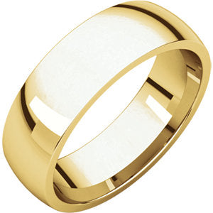 18K Yellow 6mm Lightweight Comfort-Fit Band