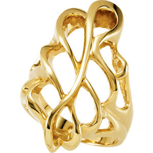 14K Yellow Freeform Ring