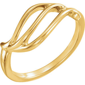 14K Yellow Freeform Remount Ring